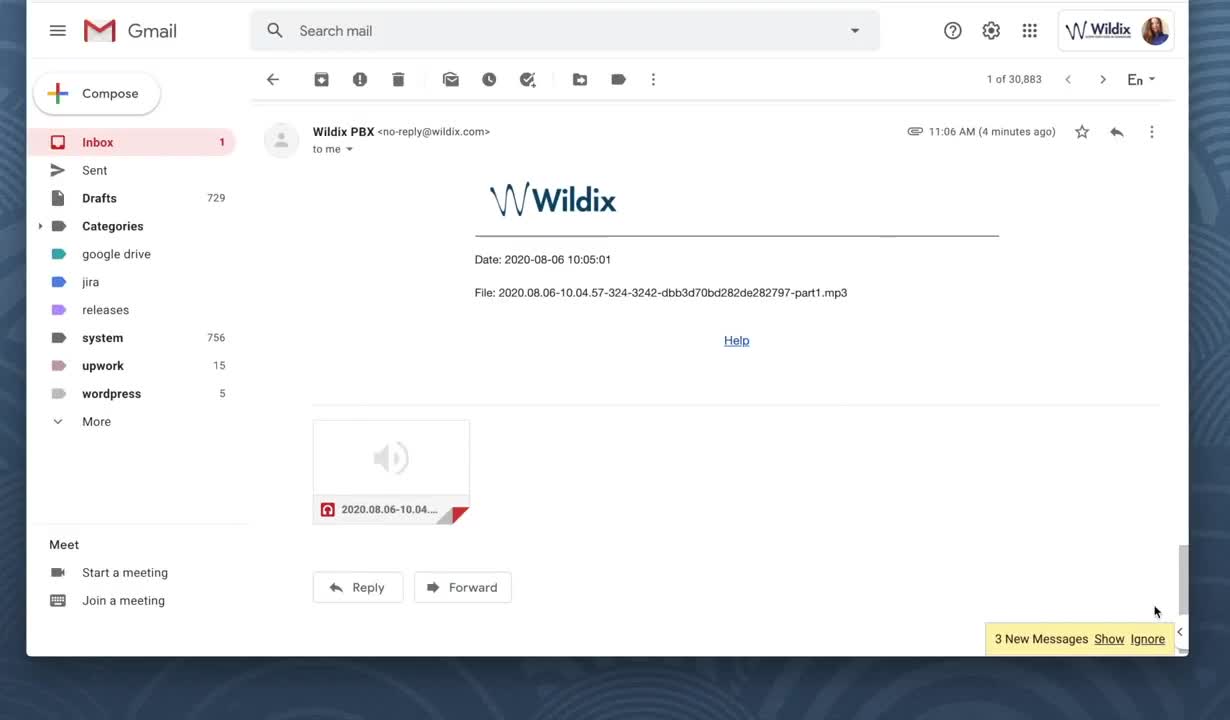 Wildix Collaboration Tutorial -  Call Recording